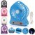 Portable Mini Usb Fan Rechargeable Battery | 3-level Speed Adjustable Electric Cooling Desktop Fan (random Colors)